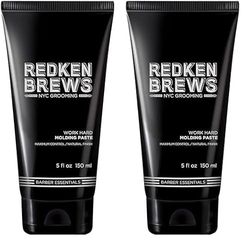 Redken, Pâte Coiffante Malléable, Contrôle Maximum & Fini Naturel, Redken Brews, 150 ml (Lot de 2)