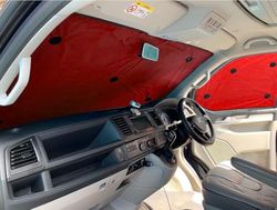 Covprotec Thermal Window Blinds Compatible With Seat Leon (2010-2012)(5 door)(Rear Set With Stealth) With Backing Colour In Red