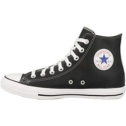 Converse Chuck Taylor All Star Leather HI 132170 unissexo, Preto, 36 UE