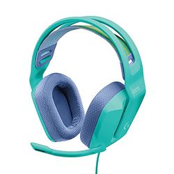 Logitech G335 Wired Gaming Headset, with Microphone, 3.5mm Audio Jack, Comfortable Memory Foam Earpads, Lightweight, Compatible with PC, PlayStation, Xbox, Nintendo Switch - Mint