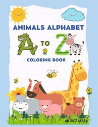 Animals Alphabet A to Z Coloring Book