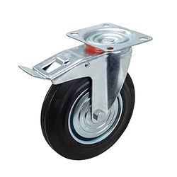 Fixman 921139 Heavy Duty roulettes en Caoutchouc pivotant