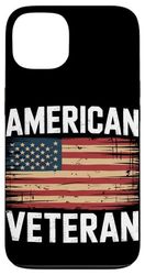 Veterano americano Bandiera USA Veterans Day Custodia per iPhone 13