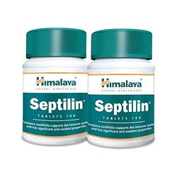 Himalaya Herbals Septilin Herbal Food Supplement, Natural Support for Immune System, Tablets with Herbal Extracts | Antioxidants - 100 Capsules (Pack of 2)