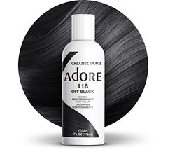 Adore Shining - Tinta semi-permanente para o cabelo, preto 118