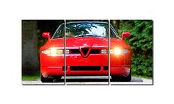 Quadro trittico ALFA ROMEO SZ 160X80 Cm