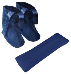 Microwave Slippers/Neck Wrap Set - Heat Up in the Microwave Gift Set of Slippers and Neck Wrap Scarf, COSY Heated Boots Cold Sore Tied Feet Neck, Warmth and Comfort Super Soft Material