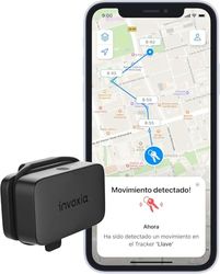Rastreador GPS Mini Invoxia - Rastreador GPS Resistente al Agua con alertas antirrobo en Tiempo Real - Batería con duración de hasta 3 Meses - Suscripción de 1 año incluida - Pequeño y Ligero