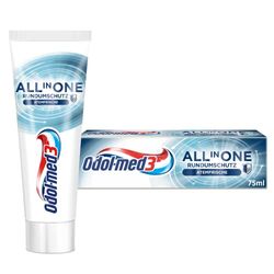 Odol-med3 All in One - Dentifricio fresco, 75 ml, per una sensazione pura ed extra fresca.