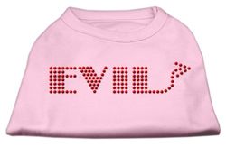 Mirage Evil - Camicia per cani con strass, taglia XL, colore: Rosa chiaro