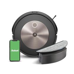 iRobot Roomba Combo j5, Robot Aspirapolvere Lavapavimenti, Mappatura Intelligente, Wi-Fi, Rilevamento Ostacoli, 2 Spazzole in Gomma Multi-Superficie, Programmabile con App e Assistente Vocale, Bronzo