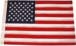 TAYLOR TILLVERKADE PRODUKTER Sydd amerikansk flagga för båtar, 76 cm x 122 cm, marinblå nylon, blekningsbeständig, mässingsöljetter, broderade stjärnor och ränder, endast flagga - 2020109198