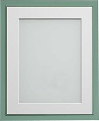 Frame Company Drayton Range A4 Green Picture Photo Frame with White Mount For Image Size A5