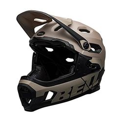 Bell Super DH MIPS MTB Helm, Mat/Glans Zand/Zwart, M 55-59cm