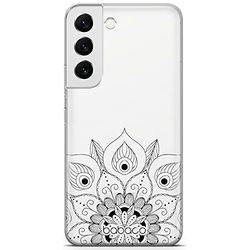 ERT GROUP mobiltelefonfodral för Samsung S22 PLUS originalt och officiellt licensierat Babaco mönster Mandalas 008 Vit optimalt anpassad till formen på mobiltelefonen, gedeeltelijk transparant