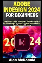 ADOBE INDESIGN 2024 FOR BEGINNERS: The Complete Manual For Beginners & Seniors On How To Use Adobe Indesign To Create Professional Layouts, Designs, Digital Publishing & Branding