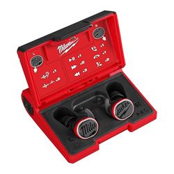 Milwaukee L4RLEPB-301 Bouchons d'oreille rechargeables USB pour aide auditive avec Bluetooth