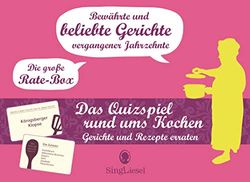 Die große Rate-Box rund ums Kochen für Senioren: Das Rate-Spiel für Senioren rund um bewährte und beliebte Rezepte vergangener Jahrzehnte