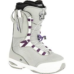 Nitro Snowboards Faint TLS Botas de Snowboard, Mujeres, Grey-Purple, MP 24,5 // EU 38 // US 7