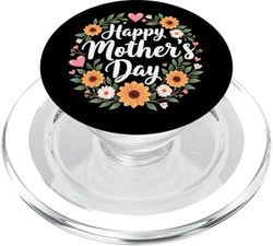 Feliz día de la madre mamá lindo floral para mamá o abuela PopSockets PopGrip para MagSafe