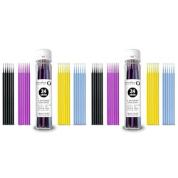 SD COLORS STICKS SWABS 24 PIECES AUTOMOTIVE PAINTWORK CAR DETAILING REPAIR FOR SCRATCHES STONE CHIPS TOUCH UP MICRO BRUSH 1.2mm 1.5mm 2.0mm 2.5mm (Pack of 2)