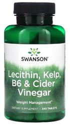 Swanson - Lecithin, Kelp, B6 & Cider Vinegar | Metabolic and Digestive Health - 240 Tablets
