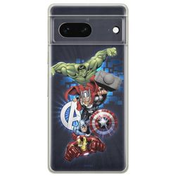 ERT GROUP mobiltelefonfodral för Google PIXEL 7 originalt och officiellt licensierat Marvel mönster Avengers 001 optimalt anpassad till formen på mobiltelefonen, fodral tillverkad av TPU-plast