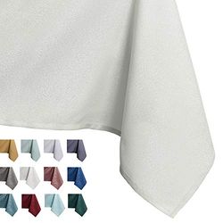 AmeliaHome tafelkleed lotuseffect waterafstotend linnenlook Ecru Empire 150x150 cm