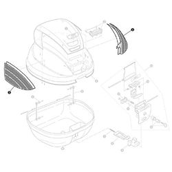 Givi z1383r Reflector Izquierda y Derecha con Pantalla Blanca
