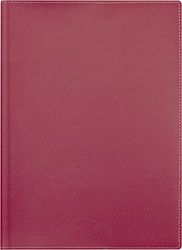 BRUNNEN Weekly Desk Planner Calendar Model 796 2024, 2 Pages = 1 Week, Sheet Size 14.8 x 20.8 cm, Red
