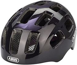 ABUS Black Violet M Casco, Bambini, Nero (Rosso)