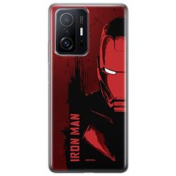 ERT GROUP mobiltelefonfodral för Xiaomi 11T 5G / 11T PRO 5G originalt och officiellt licensierat Marvel mönster Iron Man 004 anpassad till formen på mobiltelefonen, fodral tillverkad av TPU-plast