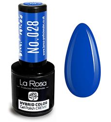 LaRosa CREME Vernis à Ongles Gel Semi-Permanent - Couleur BLEU COBALT – Haute Pigmentation, Brillance Longue Durée – Manucure DIY ou Professionnelle – 9 ml
