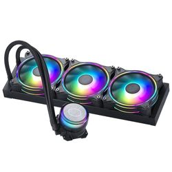 Cooler Master MasterLiquid ML360 Illusion ARGB Close-Loop AIO CPU Liquid Cooler, cupola traslucida, radiatore 360 mm, MF120 Halo PWM, AMD Ryzen AM5/AM4, Intel LGA1700/1200 (MLX-D36M-A18P2-R1)