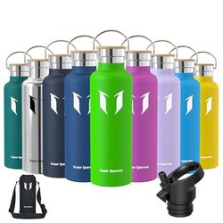 Super Sparrow Botella Agua Acero Inoxidable - Botella de Agua Deportes 750ml - Botella Termica Boca Estándar - Sin BPA, para Niños & Adultos, Deporte, Oficina, Yoga, Ciclismo