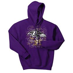 NFL Baltimore Ravens digital logotyp för män, lila, XX-Large