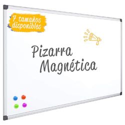 Tableau Blanc Magnétique, Tableau Blanc pour Mur, Tableau Feutre Aluminium, Tableau Blanc Magnétique pour Usage Scolaire, Professionnel ou Personnel, Surface Lisse et Brillante - Ofituria (100x70cm