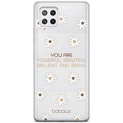 ERT GROUP etui na telefon Samsung A42 5G, case oryginalny i oficjalnie licencjonowany przez Babaco, wzór Positive vibes 003, optymalnie dopasowane, plecki z TPU częściowo przeźroczyste