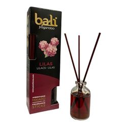 Bali fragancias Ambientador Mikado LILAS Difusor con varillas de ratán para tu salón, comedor o cualquier estancia de tu hogar, fragancias seleccionadas, Aromaterapia, Perfumado (30 ml)