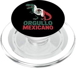 Orgullho Mexicano T-rex Dinosaurio orgullo mexicano PopSockets PopGrip para MagSafe