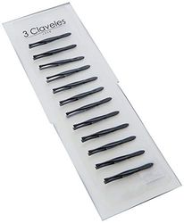 3 claveles pinza larga, Nero 8 cm – 12 pezzi