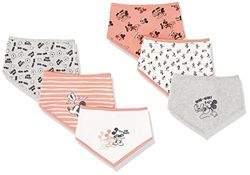 Amazon Essentials Disney | Marvel | Star Wars Baby Bibs Babero, Paquete de 6 Expresiones de Mickey, Talla única, Pack de 6