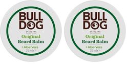 BULLDOG SKINCARE - Original Beard Balm, For Condition & Light Hold, For All Beard Types, 75g (Pack of 2)