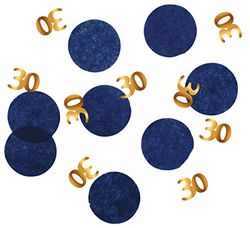Folat 66330 Confettis Elegant True Blue 30 Ans - 25 grammes