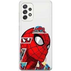 ERT GROUP mobiltelefonfodral för Samsung A33 5G originalt och officiellt licensierat Marvel mönster Spider Man 042 optimalt anpassad till formen på mobiltelefonen, gedeeltelijk transparant