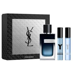 Y by Yves Saint Laurent for Men - 3 Pc Gift Set 3.3oz EDP Spray, 0.33oz EDP Spray, 0.33oz EDT Spray