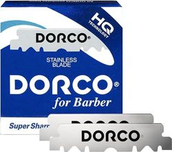 Dorco Prime, 100 mezze lamette da barba, Acciaio giapponese, Blu