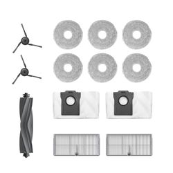 Dreame Kit Accessori per robot X40 Master Include 6x Panni mop (3 paia), 2x Filtri, 2x Spazzole laterali, 2x Sacchetti raccolta polvere, 1x Spazzola principale, Accessori originali Dreame