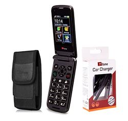 TTfone Titan TT950 Whatsapp 3G Pantalla táctil Senior Big Button Flip Teléfono móvil: fácil y fácil de Usar (con Cargador de Coche y Estuche)
