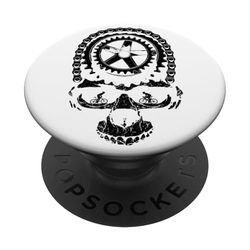 Ciclismo Cadena Engranaje Cráneo Ciclista Ciclista Bicicleta de PopSockets PopGrip Adhesivo